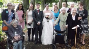 Nantwich care home residents celebrate assistant’s wedding