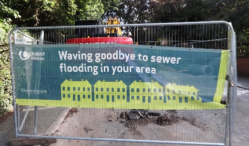 wellington road sewer works