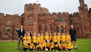 Peckforton Castle near Nantwich helps kit out boys’ football teams
