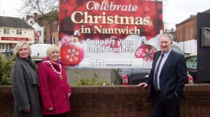 Christmas boards unveiled across Nantwich promote Lights switch-on