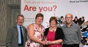 Four Crewe and Nantwich blood donors honoured for saving lives