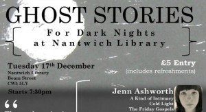 Award-winning ghost stories to be read at Nantwich Library
