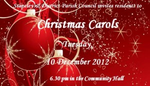 Christmas carol concert planned for Stapeley, Nantwich