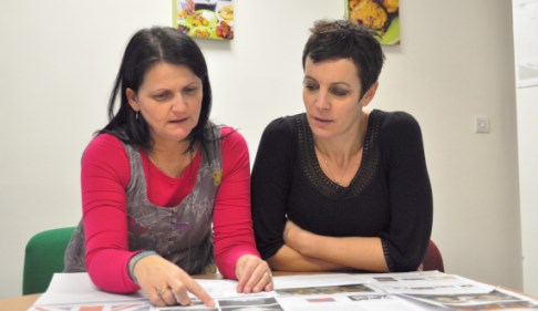 Julie Bent and Head of Food Toni-Anne Harrison discuss entries to the schools bakeoff comp