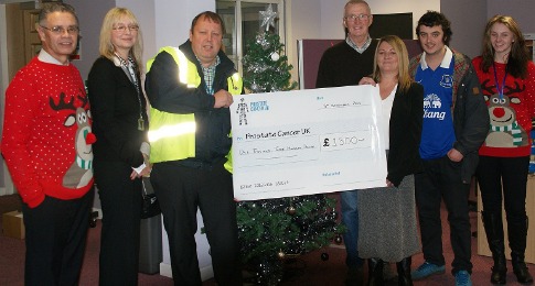 Boughey staff donate to Prostate Cancer UK