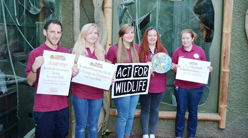 Conservation Society Dylan Gagas, Jess Britton, Charlotte Daniels, Rachel Bowles, Harley Merrigan