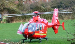 Police and air ambulance attend Nantwich incident at Bishops Wood