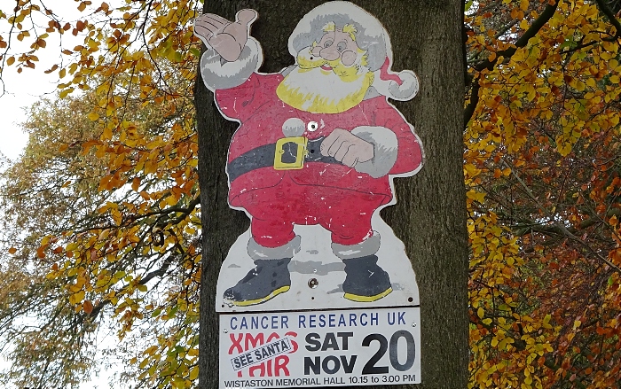 Cancer Research UK 'Xmas Fair’ 2021 sign (1)