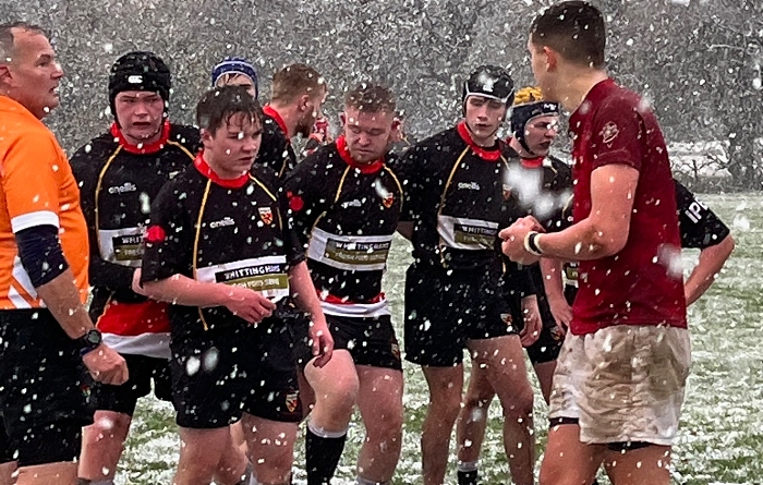 Crewe and Nantwich academy v Whitchurch in snow 2