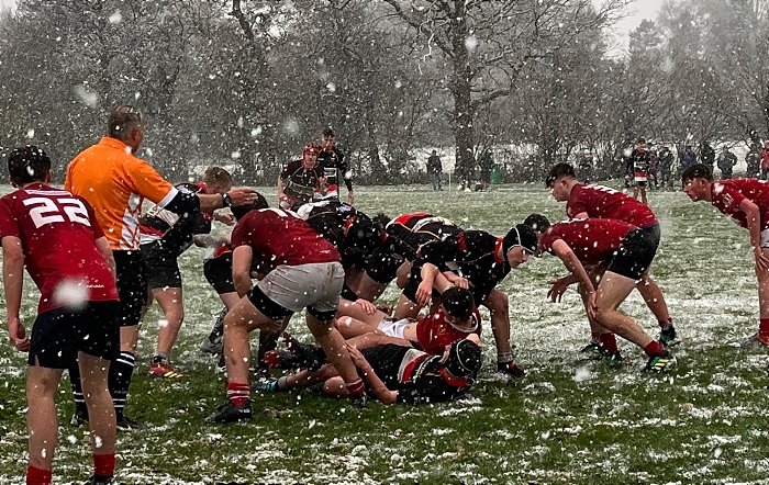 Crewe and Nantwich academy v Whitchurch in snow 4