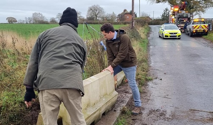 MP Timpson on Coole Lane