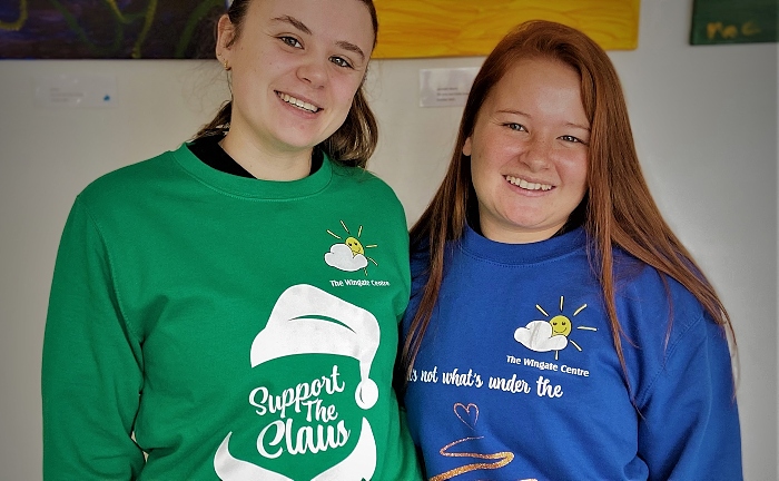 wingate staff with charity xmas jumpers