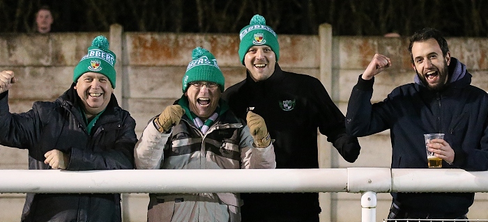 Second-half - second Nantwich goal - SuperDabbers celebrate the winning goal (1)