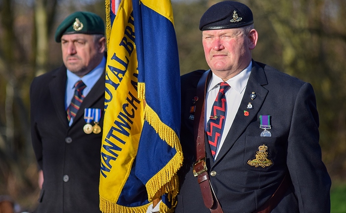 Standard bearer representing Nantwich & District Branch of the Royal British Legion (1)