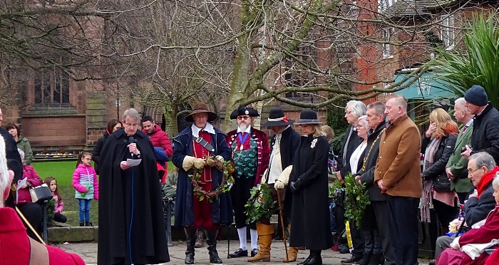 Wreath laying ceremony led by Revd. Dr Mark Hart (Rector of St Mary's Church Nantwich) (1)