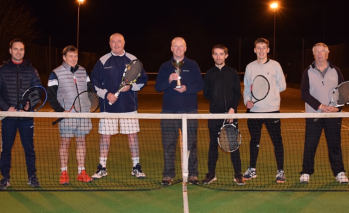 Jonathan White (centre) with The Wistaston Cup and members of each team (1)