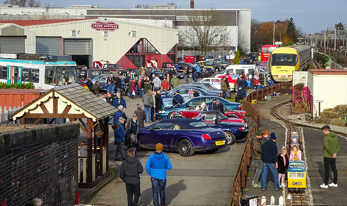 Visitors enjoy viewing the vehicles and riding the miniature railway (1)