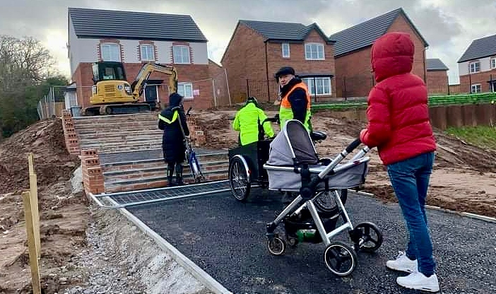 foot path wistaston steps pushchairs wheelchairs