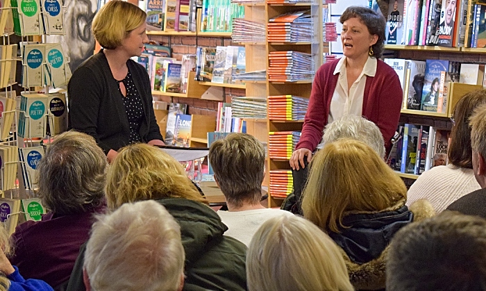 l-r Nantwich Bookshop staff member Kathryn Rush with author Diana Rosie (1)