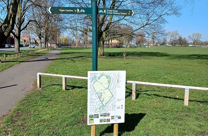 Barony Park in Nantwich - not Parkrun and perimeter