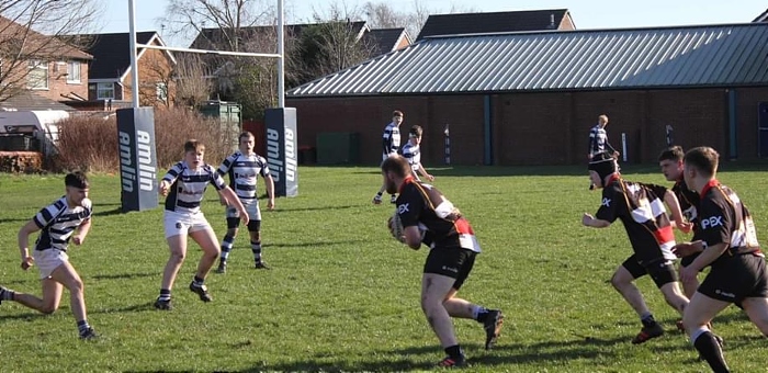 Josh gains yards in attack v Eccles