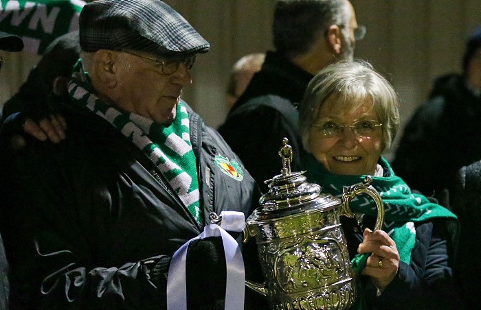Kevin Hammersley and wife Marylyn with the Cheshire Senior Cup (1)