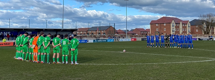 Pre-match - Nantwich Town 1-0 Whitby Town (Sat 5-3-2022) - one minute silence (1) (1)