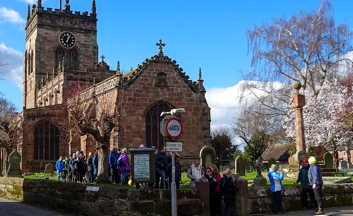 Walkers outside St Marys Acton prior to the walk (1)