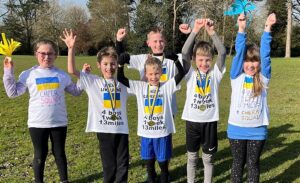 Four running Wistaston boys raise more than £2,000 for Ukraine families