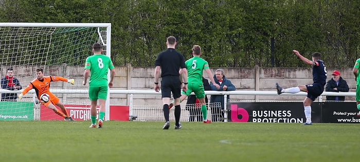 First-half - Scarborough goal - Michael Coulson takes the control of the ball and puts it in the bottom left corner (1)