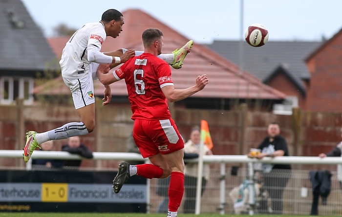 Second-half v Stafford - Kole Hall lobs the stranded keeper but it hits the post (1)