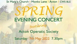 Fund-raising Spring concert taking place at Acton Church
