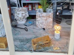 Appeal for witnesses after vandals smash Nantwich shop front