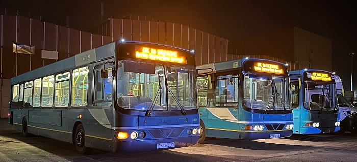 three buses ready for Ukraine