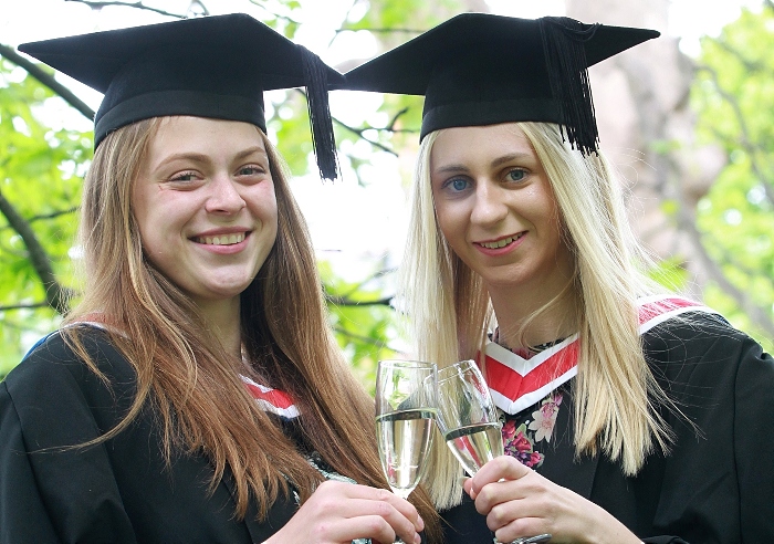 Canine Clincial Behaviour graduates 2020 Katherine Barton-Pye and Emily Chapman (1)