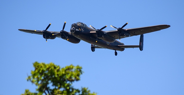 Lancaster Bomber approaches Marbury Merry Days (1)