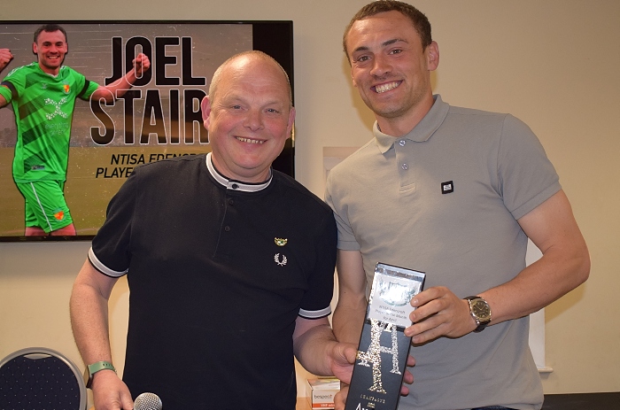 NTISA Edencroft Player of the Month for April - Joel Stair (right) with Rob Woods from NTISA (1)
