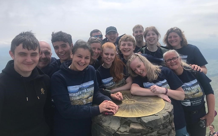 Nurses fundraiser - Top Team at Cheerbrook up Snowdon