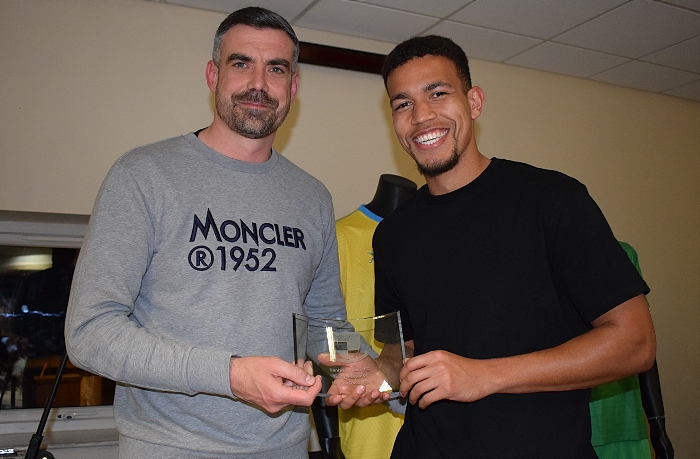 Young Player of the Season - Troy Bourne (right) receives his award (1)