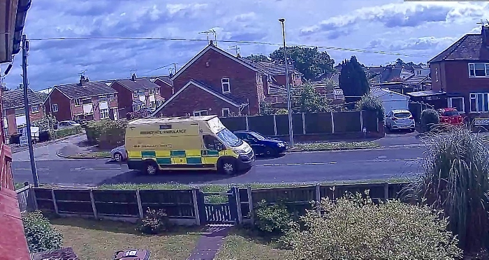 ambulance on sunnybank road turning around