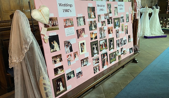 A selection of the dresses and photos from local family weddings over 70 years (1)