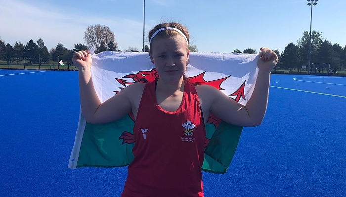 Freya diamond plays hockey for Wales