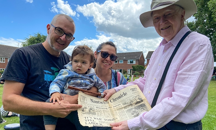 Worm Charming - International family get-together l-r Jago Whitehead - Jasper Whitehead - Lizzy Whitehead - John Whitehead (1)