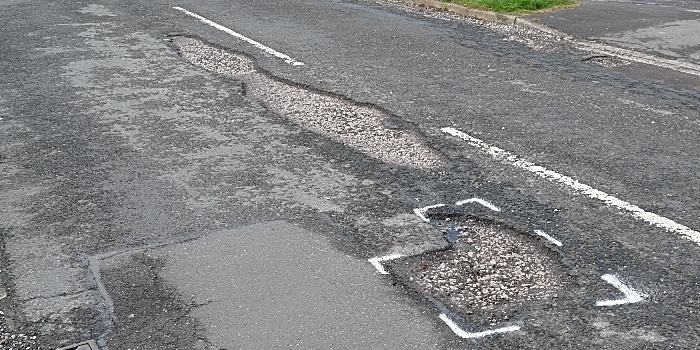potholes - potch repairing - cornwall letter