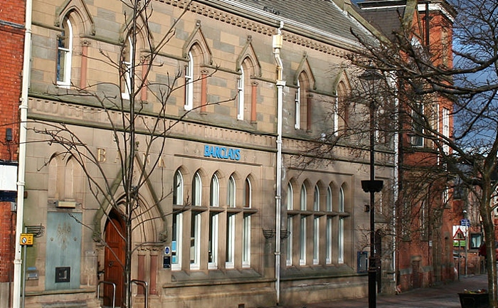 Barclay Bank on Churchyardside in Nantwich - pic by Espresso Addict - creative commons licence