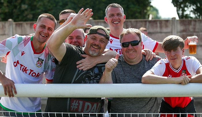Second-half - Wrexham fans enjoy the game in the sunshine (1)