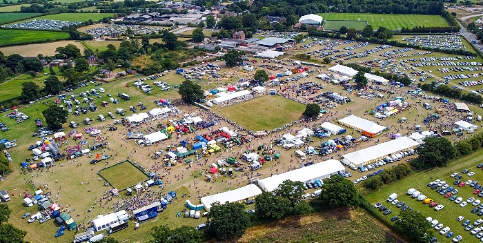 aerial view of Nantwich Show 2022