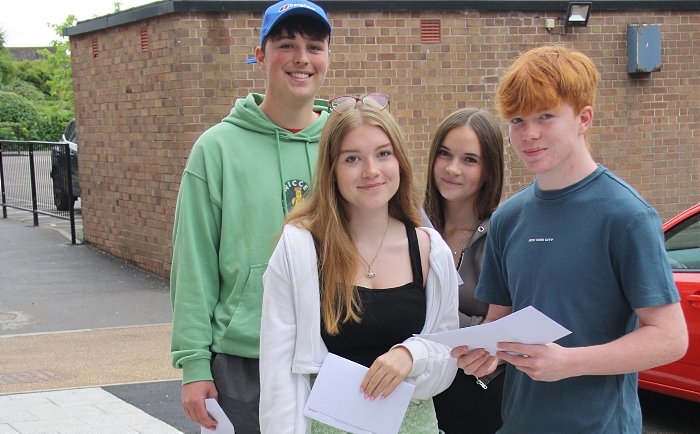 BLS students with GCSE results
