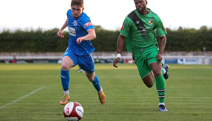 First-half - players eye the ball (1)