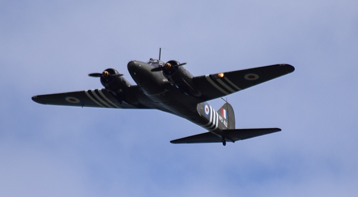 Flypast by Douglas C-47 military transport aircraft (1)